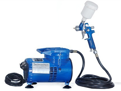 Mini Compressor with Mini Touch UP Spray Gun