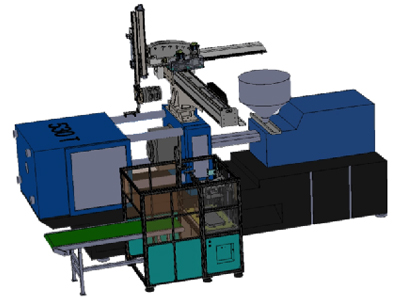 top-entry-inmold-labelling-robot